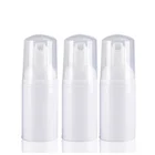 Бесплатная доставка, 50 шт.лот, 30 мл, 1 унция, HDPE, Белый Мини пенопласт, бутылка для насоса, пластиковая пустая многоразовая бутылка для жидкого вспенивания, бутылка для путешествий