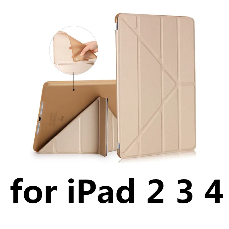 gold 2 3 4 Силиконовый мягкий чехол для Apple ipad Air 1 Air 2 New ipad 9,7 для ipad 2, 3, 4 Coque Funda для ipad 2, 3, 4 Case - Цвет: gold 2 3 4