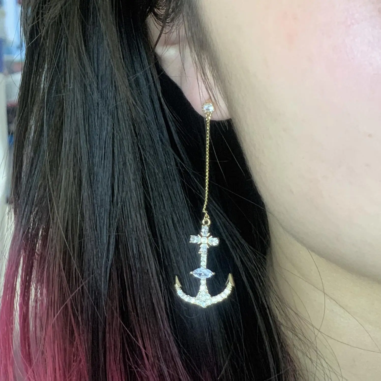 

Fashion Anchor Earrings