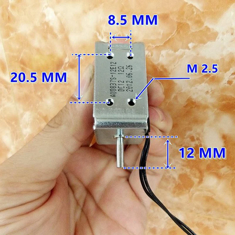 Микро Электрический магнит с пружинным стержнем 12 В постоянного тока 10 8 Вт