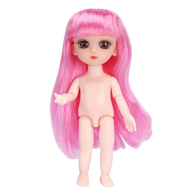 16 см 1/8 BJD куклы мини 13 подвижные шарнирные милые Детские волосы Nake тело для с