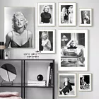 Черно-белый Мэрилин актер Монро, картины на холсте, настенное искусство, классические художественные постеры, декоративные картины, домашний декор для гостиной