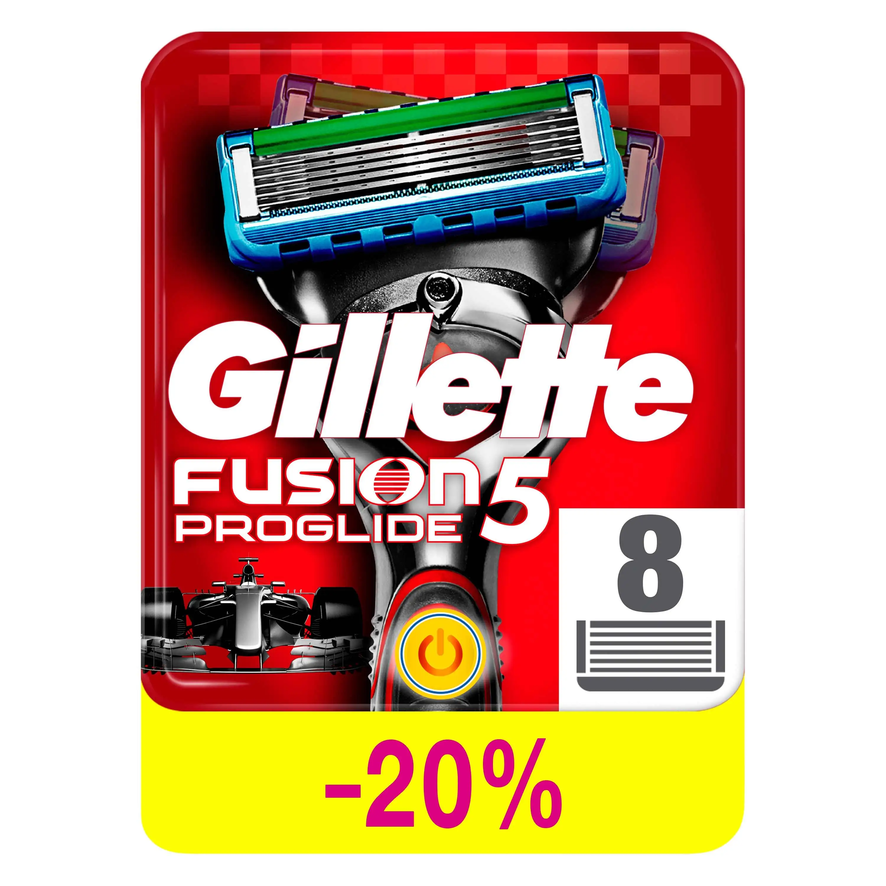 Сменные кассеты для бритья Gillette Fusion ProGlide Power (8 шт.) | Красота и здоровье