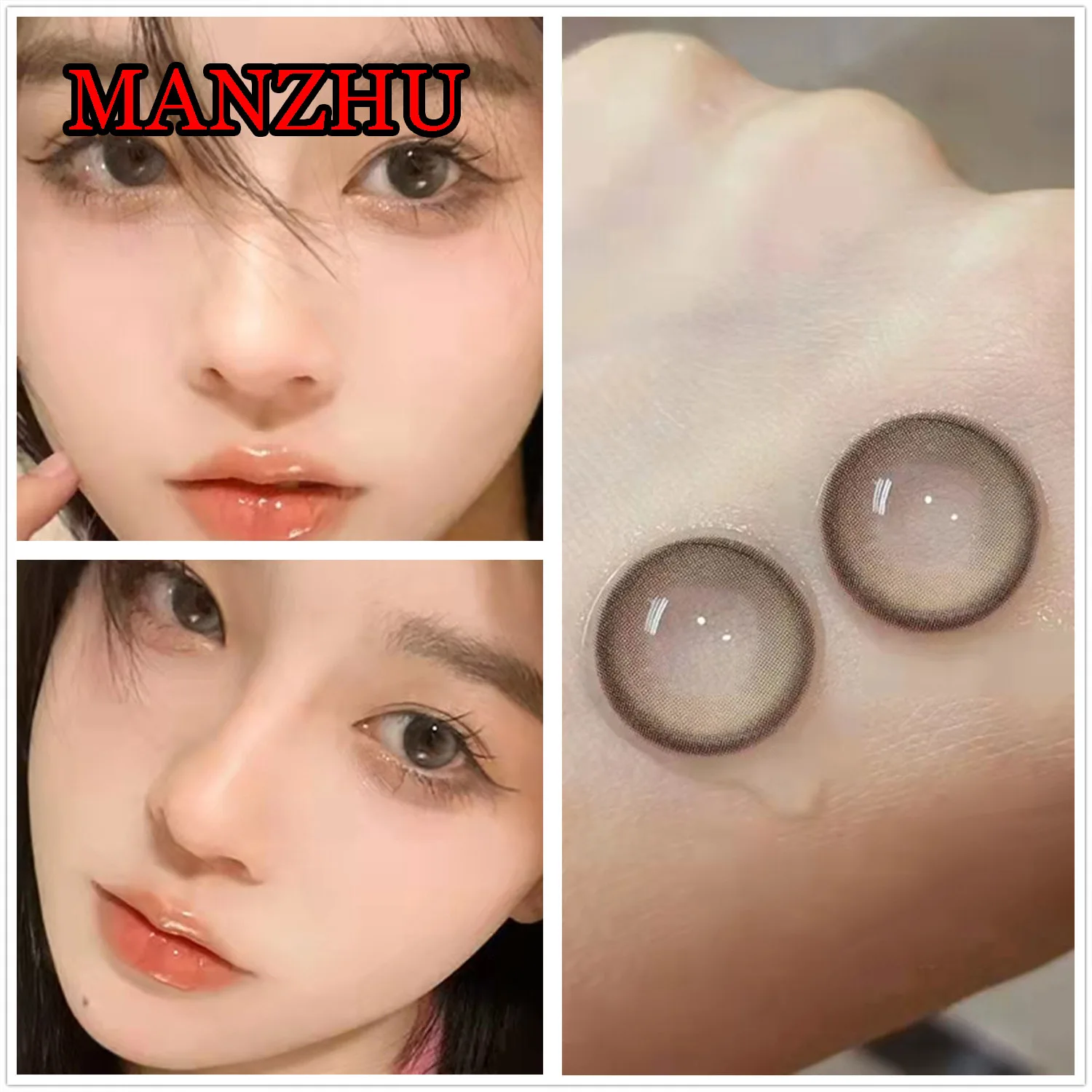 

Hotsale 14.2mm Cute Color Contact Lenses Eyes Cosmetic Yearly Use Soft Glasses for Women Manzhu