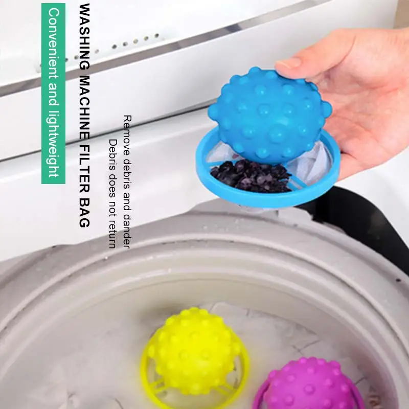 

Laundry Ball Anti-winding Floating Lint Hair Catcher Washing Machine Hair Ball Suction Hair Remover Decontamination Removal Tool