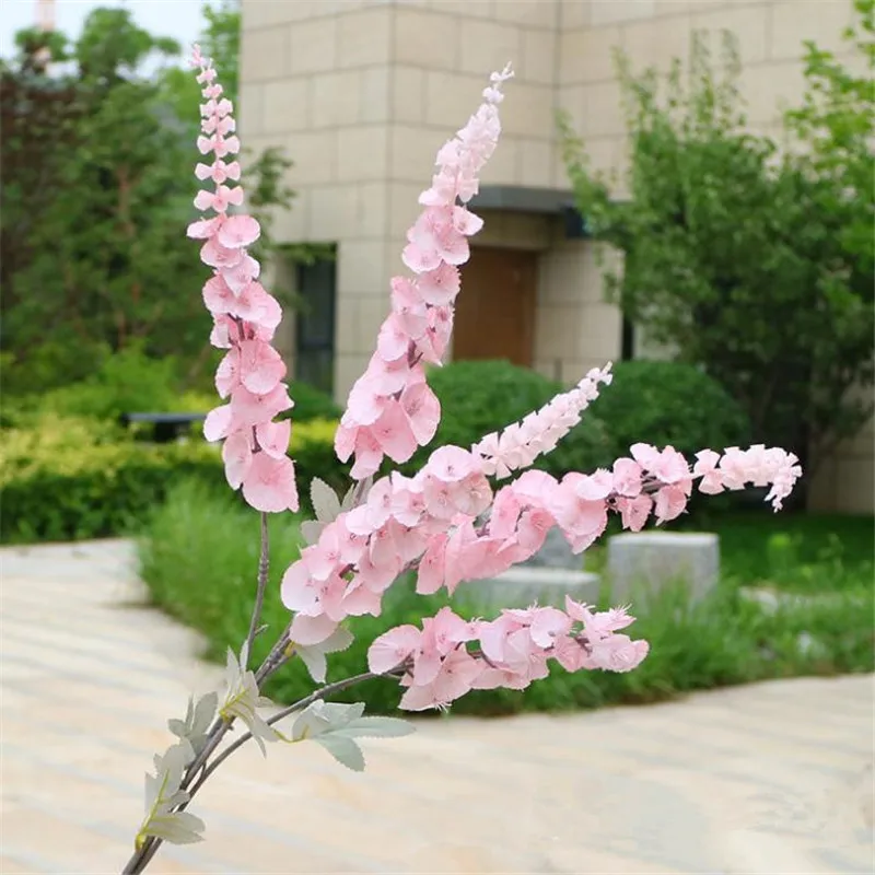 

10Pcs Fake Long Stem Stupa Flower (5 stems/piece) 37" Simulation Banksia Coccinea for Home Wedding Decorative Artificial FLowers