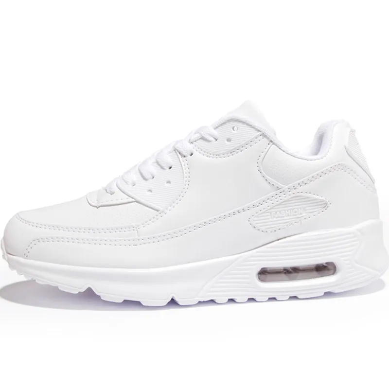 

Air Cushion Krasovki Men Leather Sport Shoes White Black Women Sneakers For Men Trainers Male Sneakers Tennis Female A130