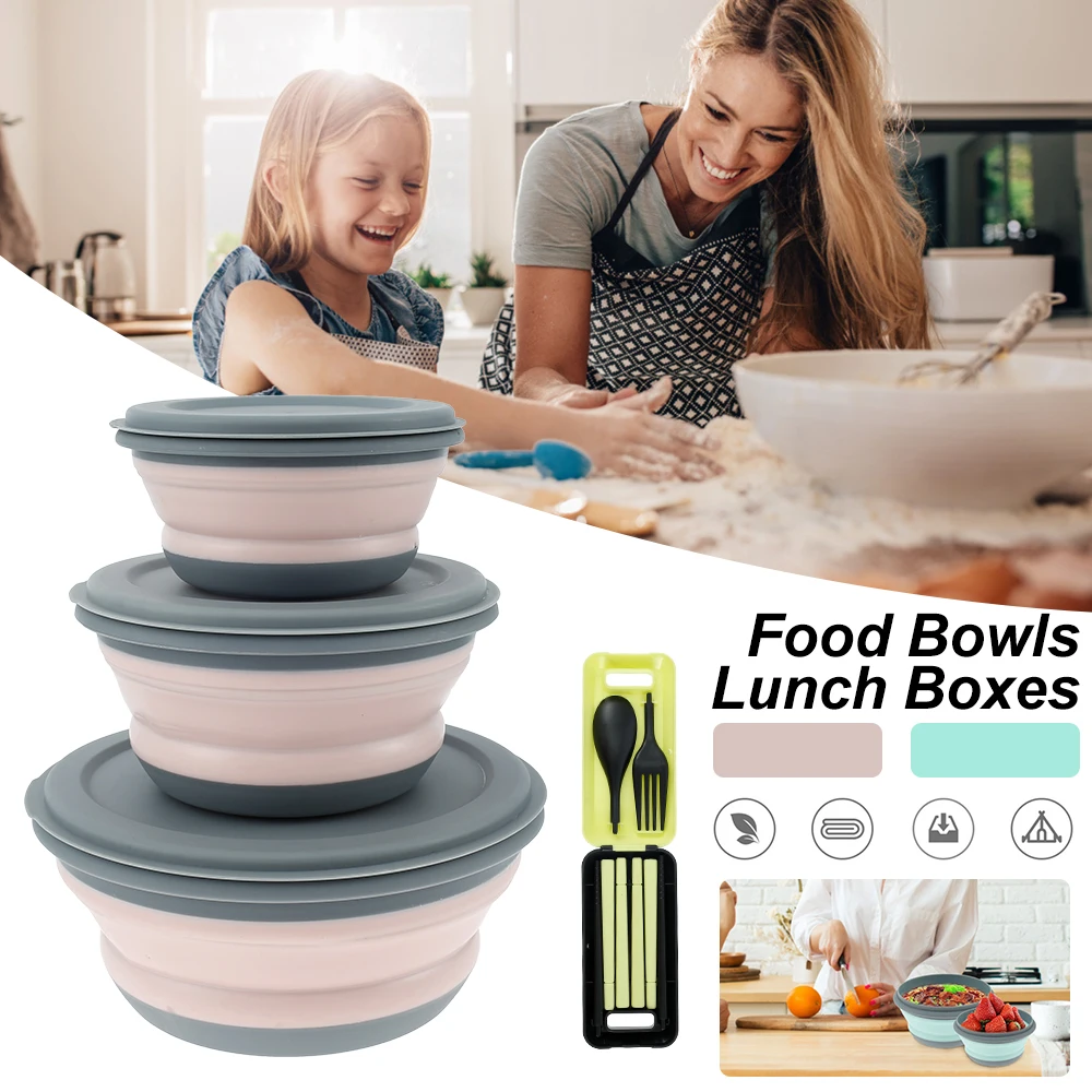 

3 шт./комплект, складные контейнеры для микроволновой печи