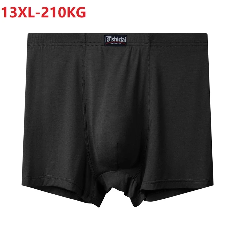 

Plus Size 13XL Underwear Men Modal Boxer Para Boxershorts 11XL Shorts Loose Soft Large size Oversized Breathable Underpants blue