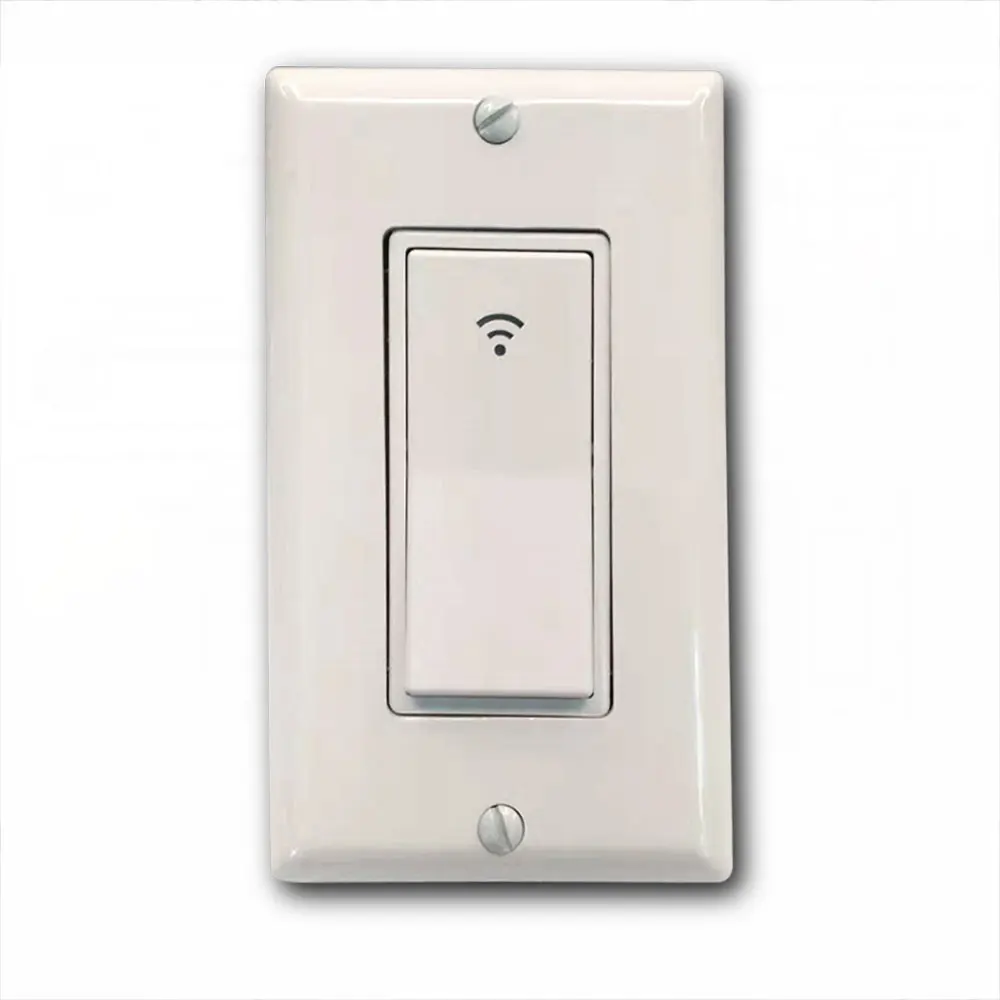 1 Gang Умный светильник EU/US 10A умный Wifi RF светильник с пультом дистанционного управления и таймером, работает с Alexa, Google home и IFTTT - Цвет: 1 Gang