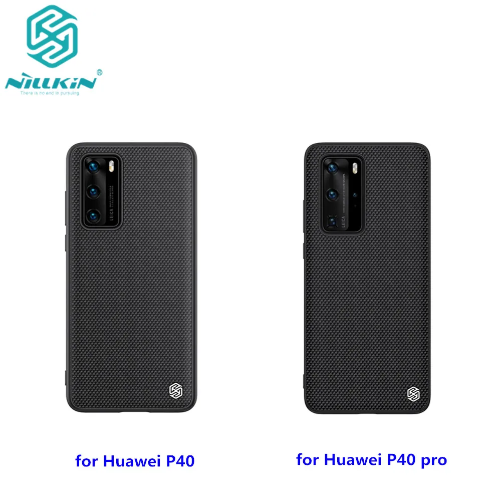 Текстурированный чехол NILLKIN для Huawei P40 ультратонкий нейлоновый волоконный