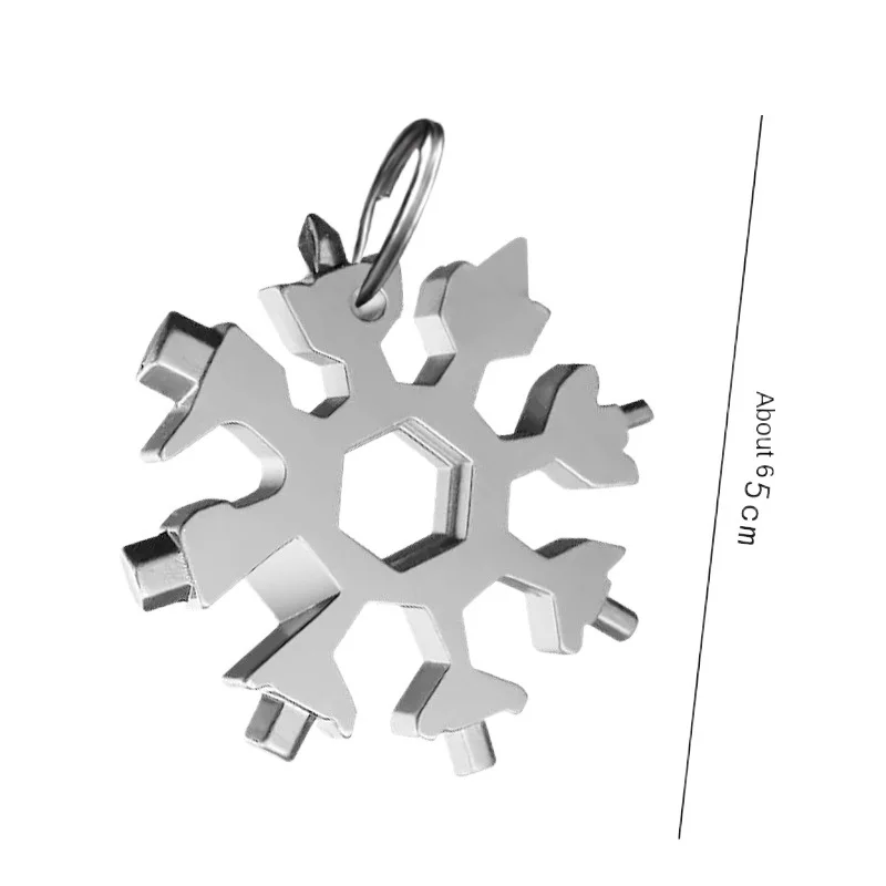 

2022NEW Multifunctional snowflake wrench octagonal shape multi purpose outdoor portable tool 18 in one multifunctional wrench