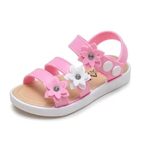 2020new summer pink little girl sandal children beach sandals baby girls flowers princess sandal fashion kids shoes for summer