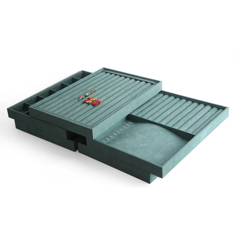 

6Pcs Stackable Jewelry Tray Storage Box Drawer Earrings Necklace Bracelet Ring Organize Display Tray