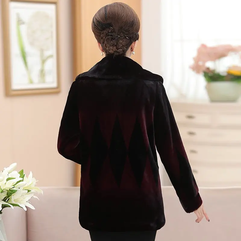 

High quality winter faux fur coat women with Imitate Mink Coats Jacket Soft Vintage Clothes Plus Size warm fluffy furry jacket