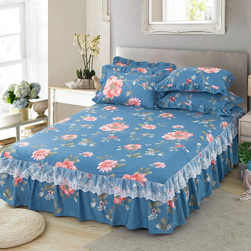 Кружевное двухъярусное покрывало утолщенное шлифовальное из