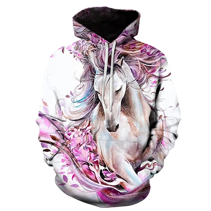 

Hip-hop animal series autumn and winter popular Harajuku fantasy men's sweater hoodie personality fashion 3D printing
