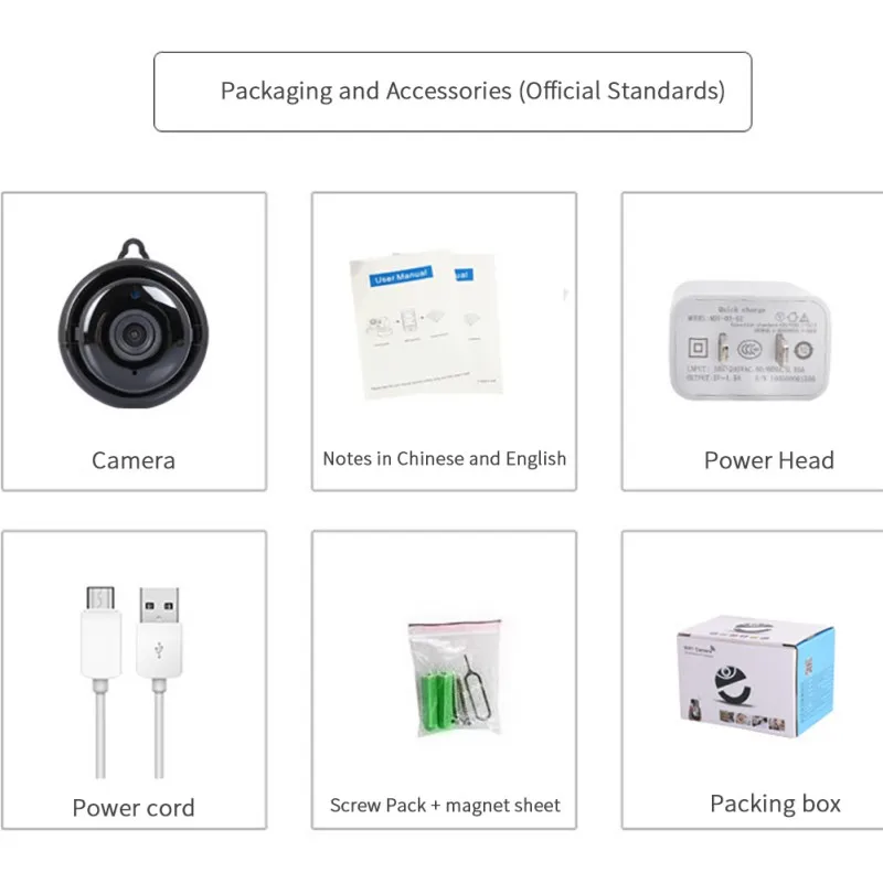 V380 экшн камера с Wi Fi подключением Камера 1080p IP Беспроводной CCTV ИК Ночное видение