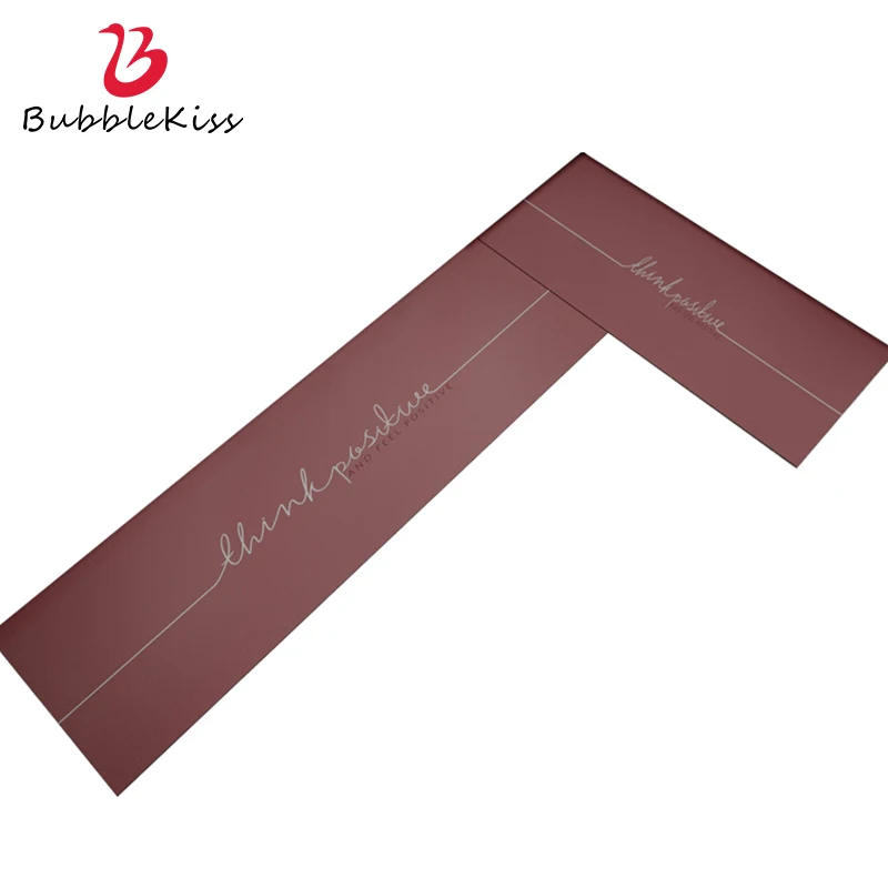 Мягкий ПВХ кожаный кухонный коврик Bubble Kiss для защиты от воды и масла зеленый