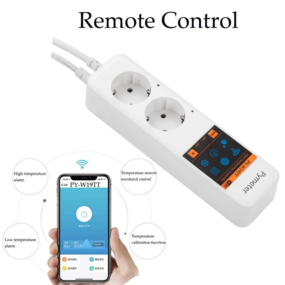 Wifi термостат контроллер температуры и регулятор разницы температуры, инкубатор контроллер температуры розетка