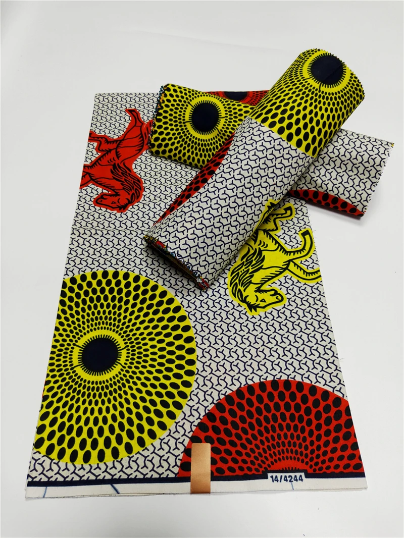 

Latest African Wax Prints Fabric High Quality Nigerian Ankara Sewing Original Real Dutch Batik 100% Cotton Materials 6 Yards/lot