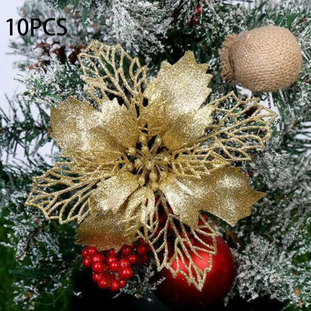 

Новогоднее украшение с блестками, 10x11 см