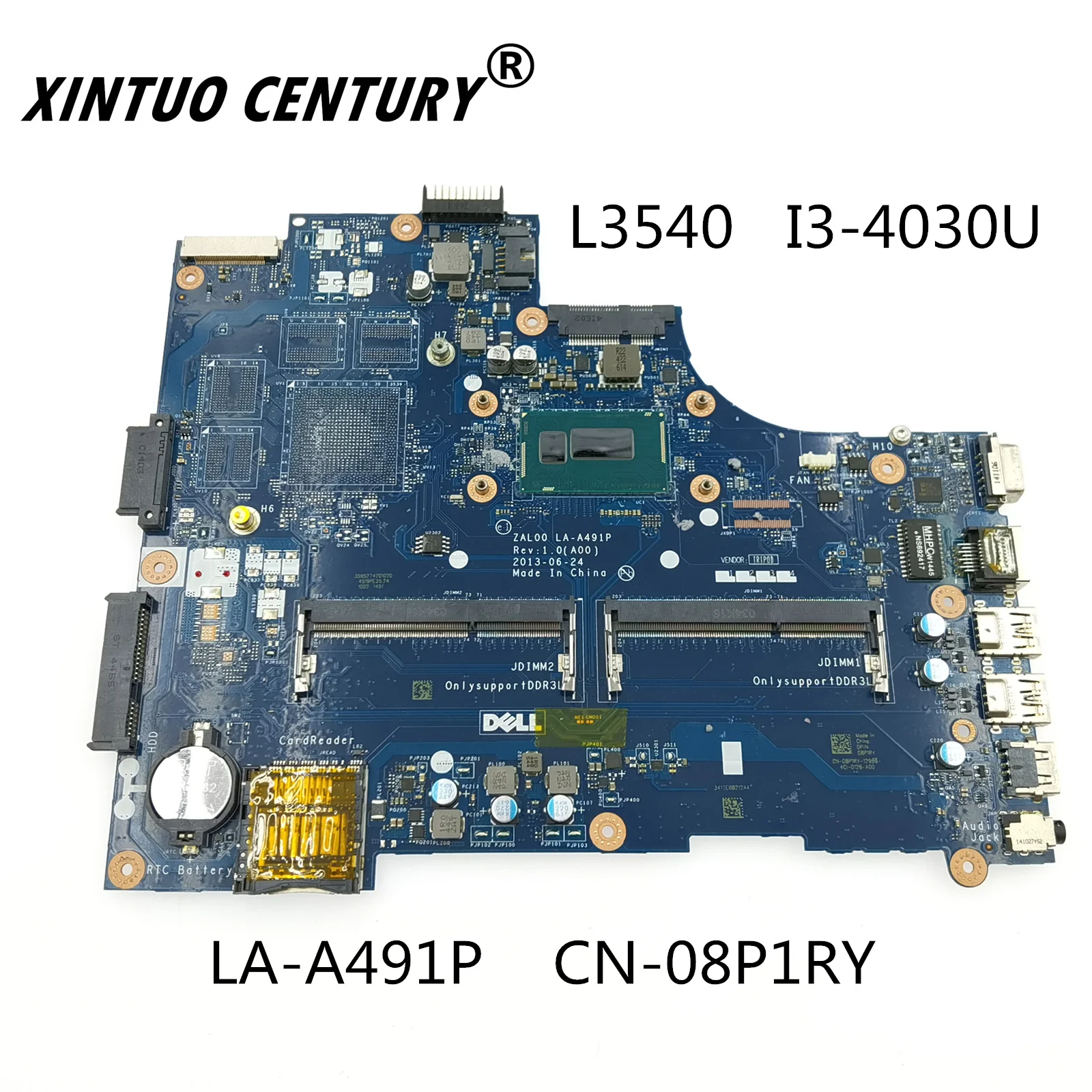 

LA-A491P 08P1RY 8P1RY для Dell Latitude 3540 материнская плата для ноутбука SR1EN CN-08P1RY ZAL00 материнская плата