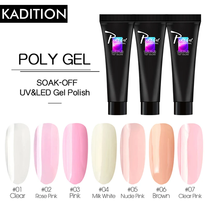 Гелевый прозрачный кристалл поли (гель-Маникюр) акриловое волокно розовый