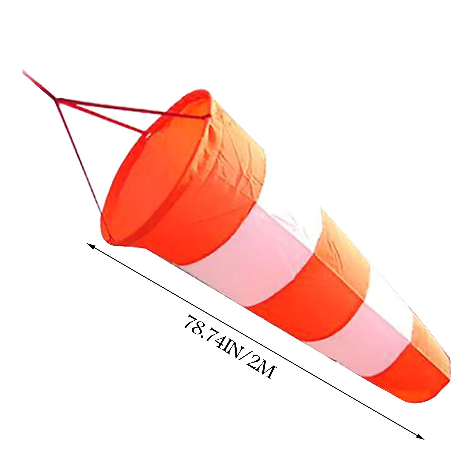 

2M hot sale reflective windsock orange and white wind vane outdoor anti-scratch windproof fluorescent reflective wind vane