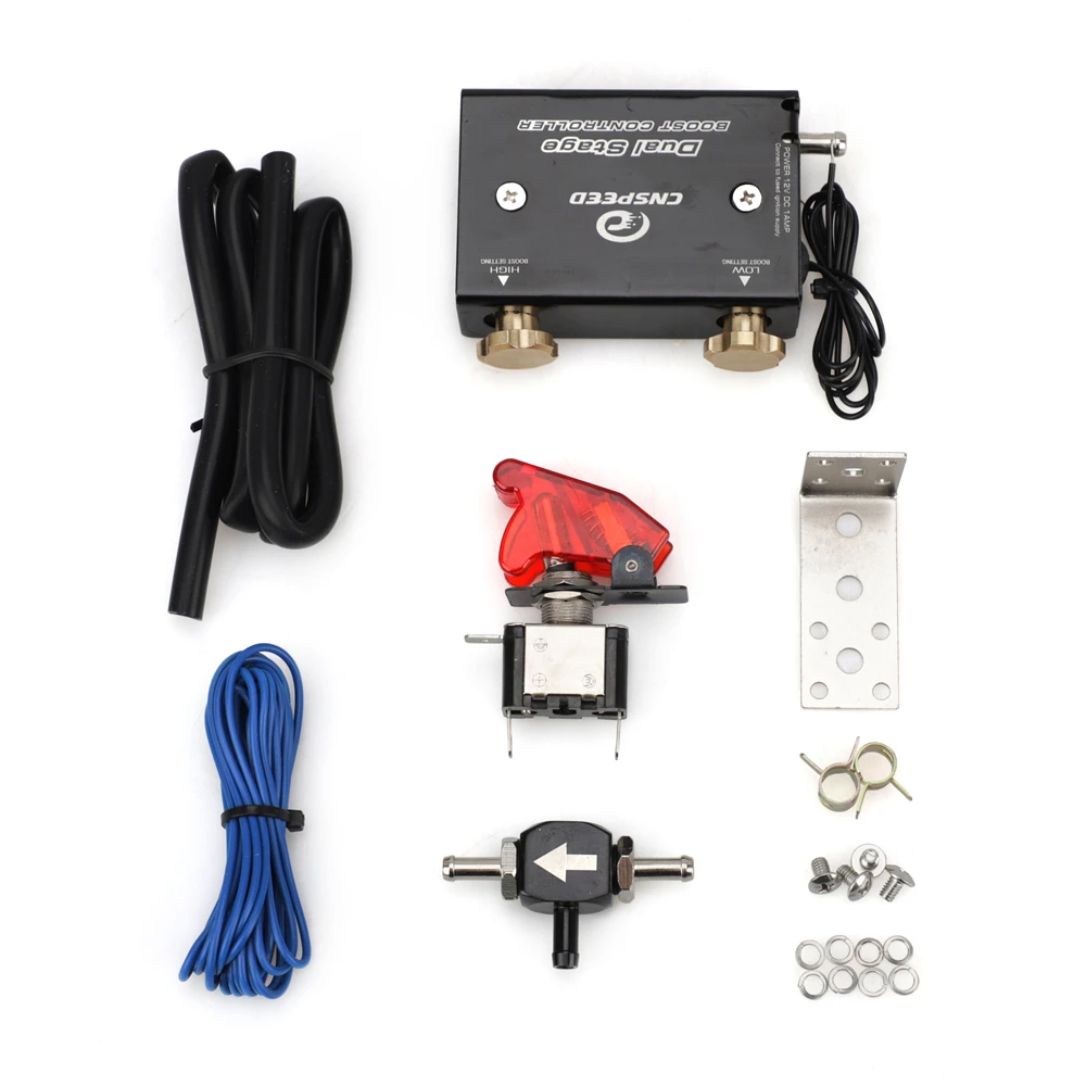 Регулируемый Черный двухступенчатый электронный турбокомпрессор турбонаддува