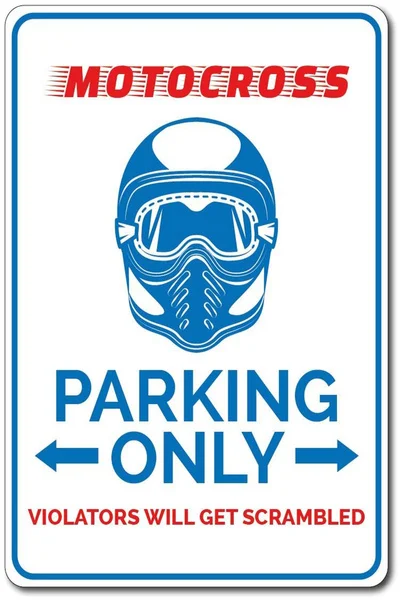 

Motocross Gift Motocross Parking Sign Motocross Sign Motorcycle Sign Motorist Gift Off Road Lover GIft Tin Signs
