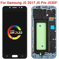super amoled for samsung galaxy j5 2017 lcd display with frame galaxy j5 pro lcd sm j530f j530m touch screen display assembly