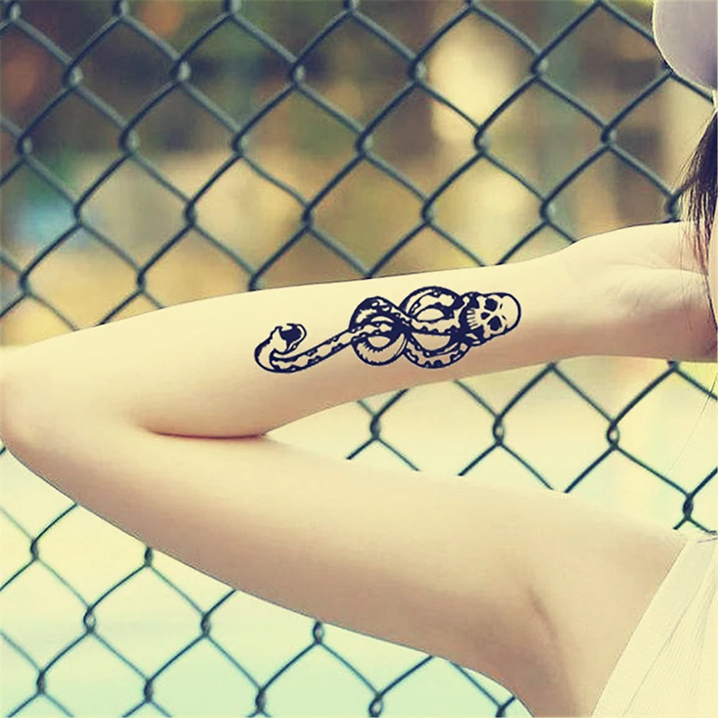 

Death Eaters Dark Mark Make Up Tattoos Stickers Cosplay Accessories And Dancing Party Dance Arm Art For Men Women fake tattoo