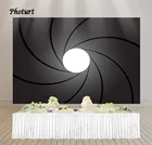 Photurt Джеймса Бонда 007 фон для фотосъемки с изображением День рождения фон черный, белый цвет диафрагма виниловые фоны для фотосъемки с Стенд реквизиты-украшения