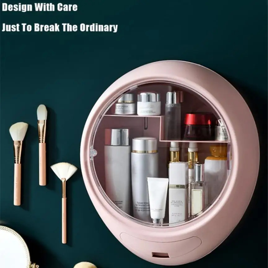 

Net red new wall-mounted cosmetic storage box household dressing table makeup box bathroom waterproof creative large capacity