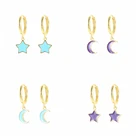 Женские серьги из серебра 925 пробы, с эмалью