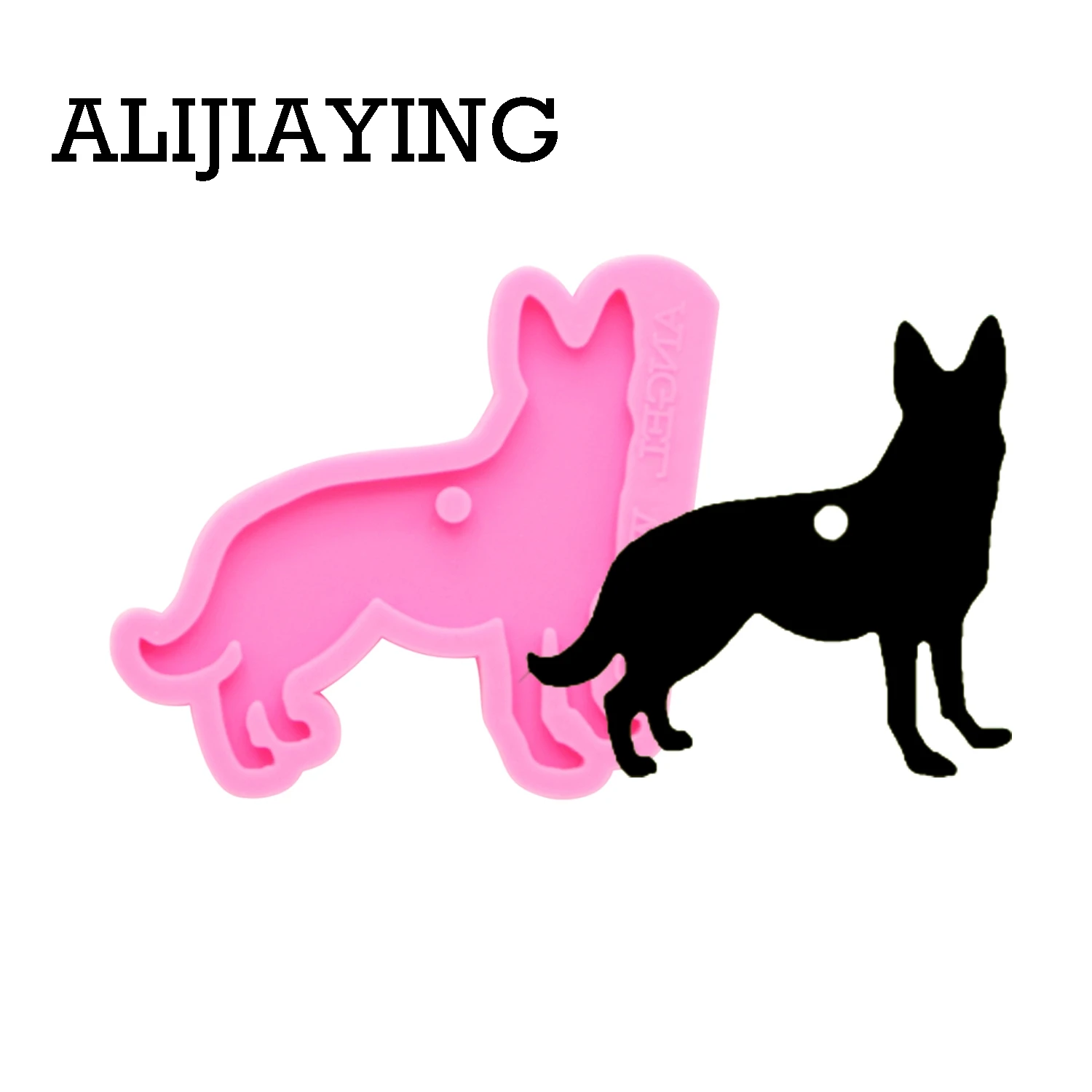 Pink DY0178 DY0128 Блестящий 6 различных форм собаки пуделя силиконовые формы DIY ремесло брелок кулон для девочки брелок модные ювелирные изделия брелки - Цвет: Pink DY0178