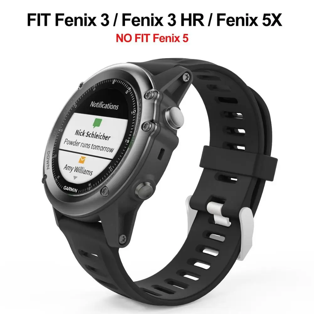 Ремешок Homecumi сменный для Garmin Fenix 3 / HR/Garmin 5X Фитнес Смарт-часы аксессуары ремешок