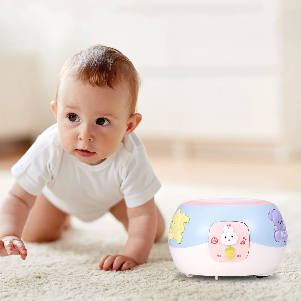 

Children Electric Music Drum Hand Beating Drum With Lights Musical Toys Early Education Toy For Toddlers Baby Boys Girls