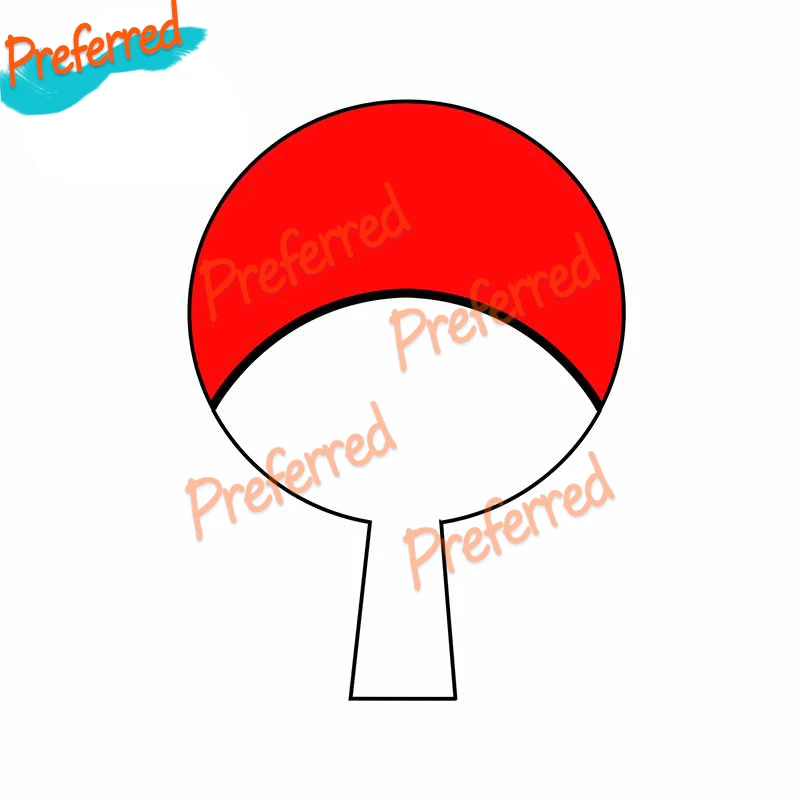 Наклейки на машину с символами клана Ниндзя Учиха устойчивые к царапинам