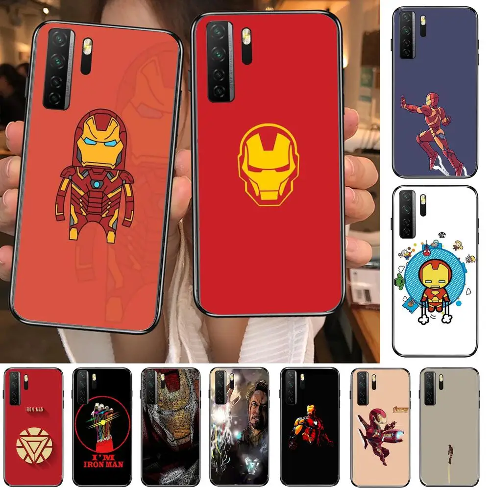 

Iron Man Cartoon Black Soft Cover The Pooh For Huawei Nova 8 7 6 SE 5T 7i 5i 5Z 5 4 4E 3 3i 3E 2i Pro Phone Case cases