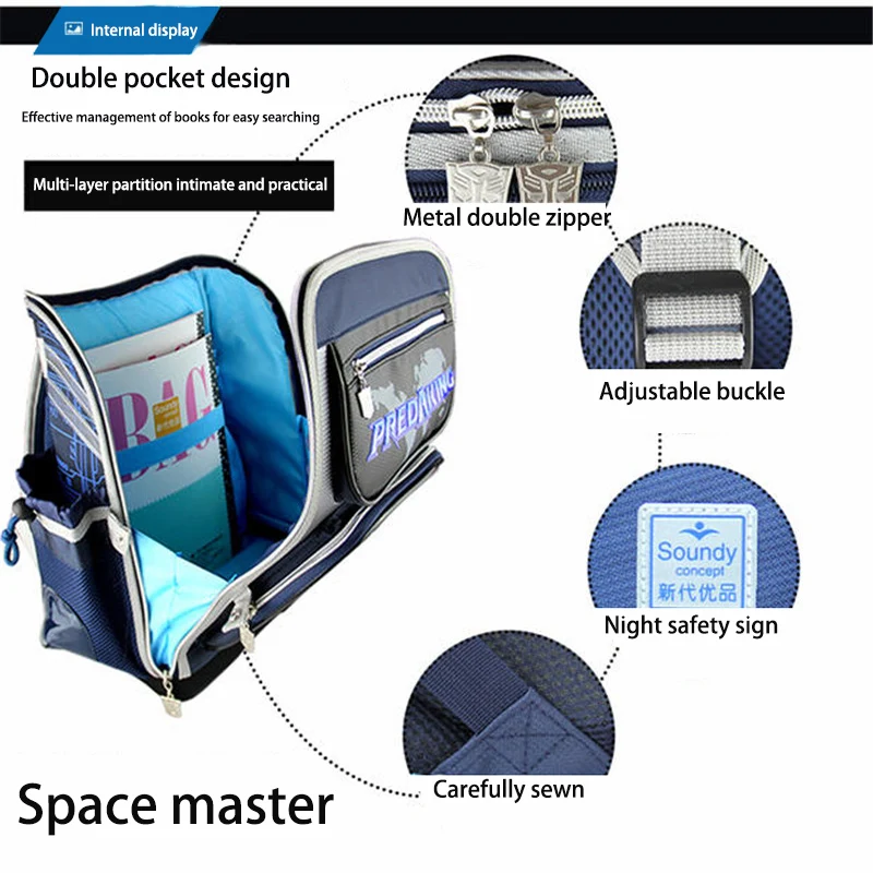 Трансформеры 2019 новая детская Водонепроницаемая школьная сумка с большой