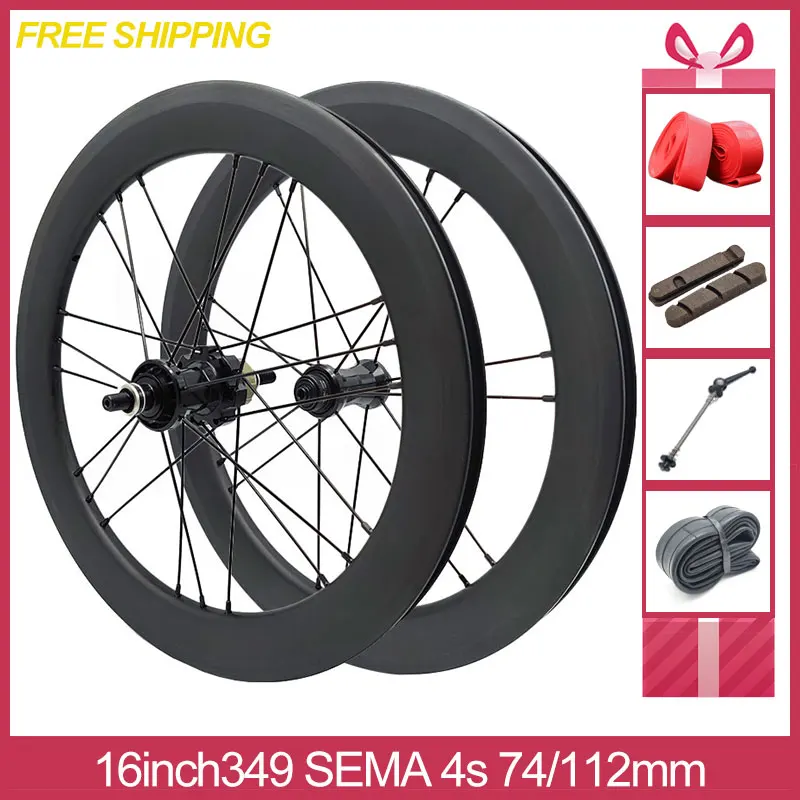 

Колесная пара Fnhon, 349 дюйма, 4 скорости, 74/112 мм, складной велосипед, 14/21h