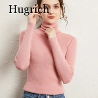 Soft Woolen Sweater Womens Autumn Winter 2020 New Style Solid Color Slim All-Match High-Neck Knitted Bottoming Shirt Warm Women