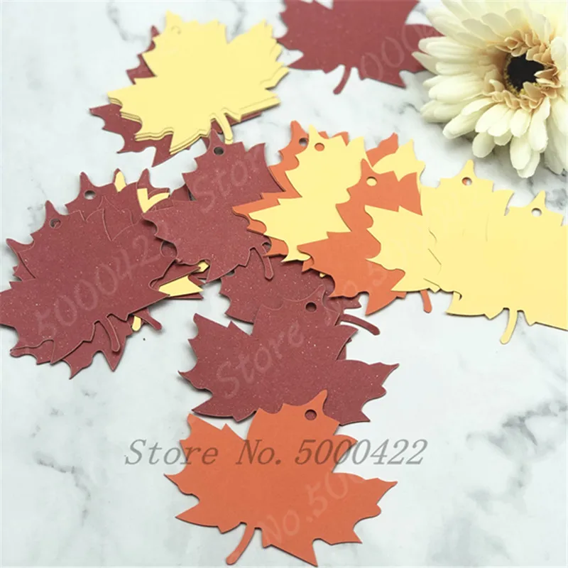 50 шт. кленовые листья бутылочка для желаний подвесная карта подарок свадебное