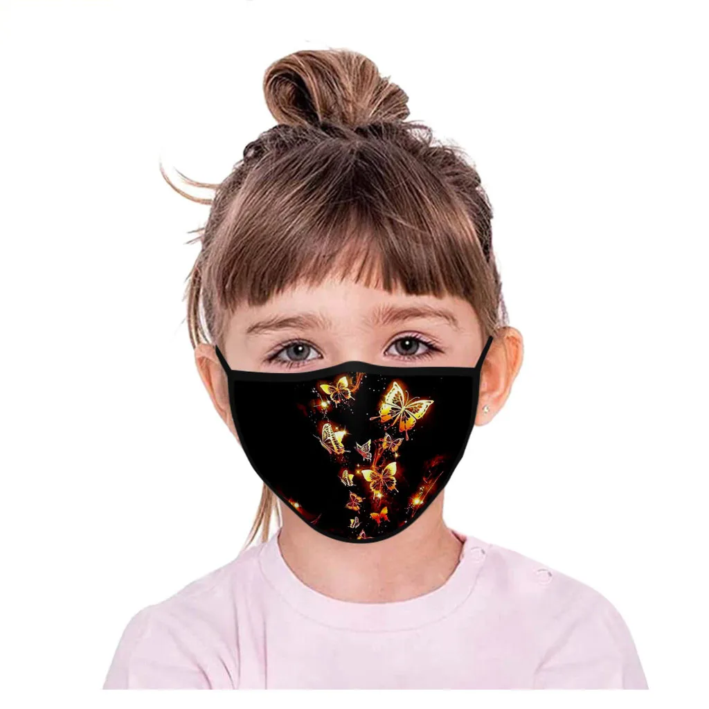 Детская маска для лица на Хэллоуин 1 шт. Забавный принт в виде бабочки Детские