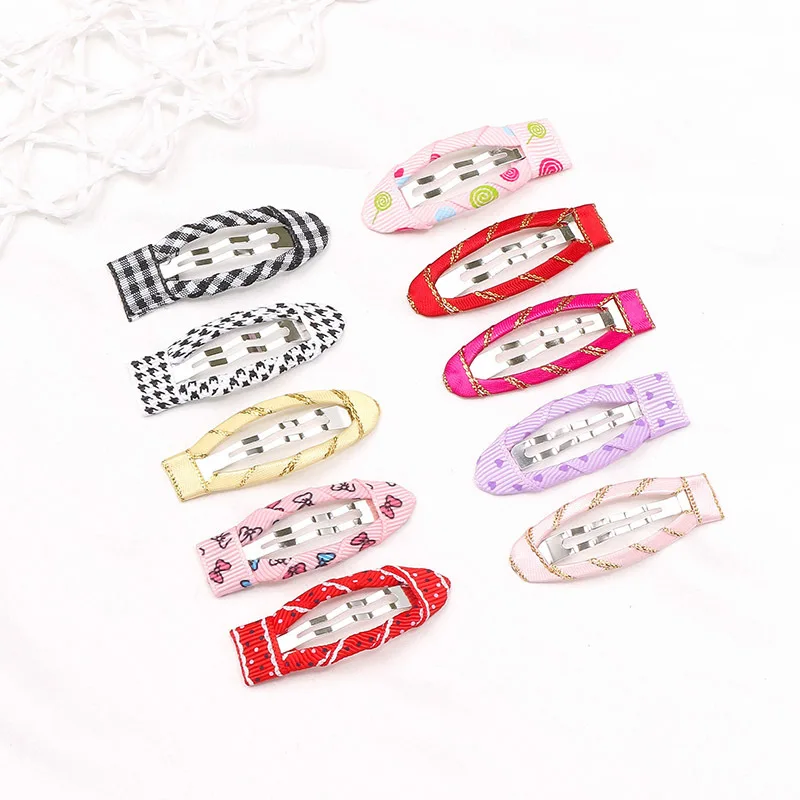 

2 Pcs/lot Children Snap Metal Hair Clips Colorful Barrettes Girls Cute BB Hairpins Headwear For Kids Hairgrips Hair Accessories