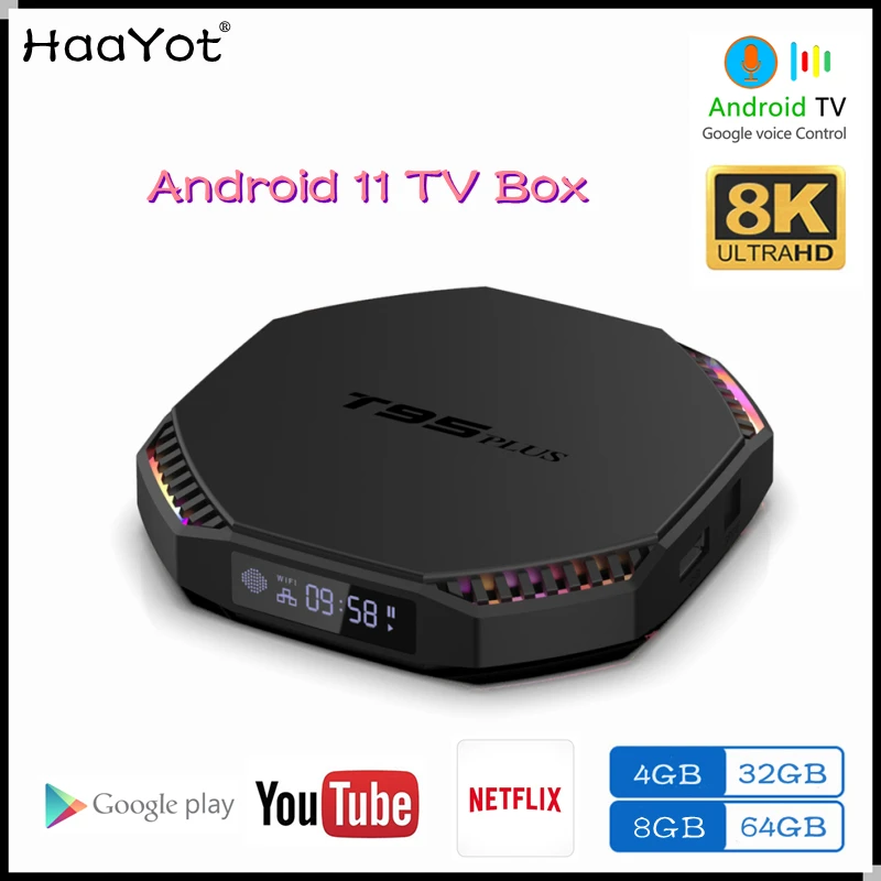 

Приставка Смарт-ТВ RK3566, 8 + 64/128 ГБ, 2,4G, WIFI