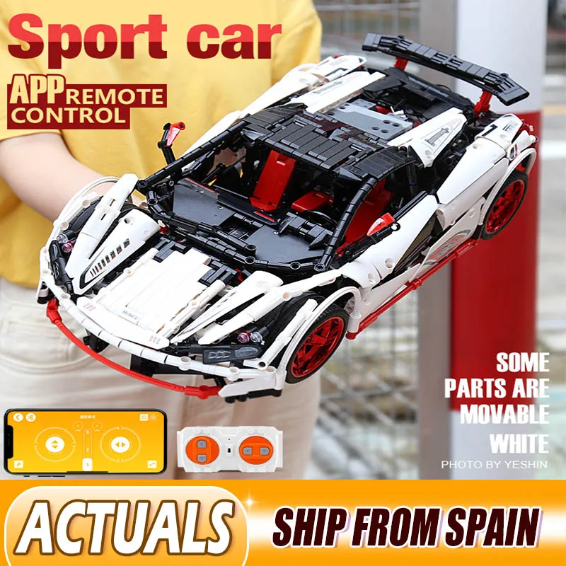 Yeshin 20087 DHL Technic автомобиль совместим с MOC-16915 супер комплект гоночных автомобилей детские строительные блоки кирпичи приложение игрушечные машинки RC