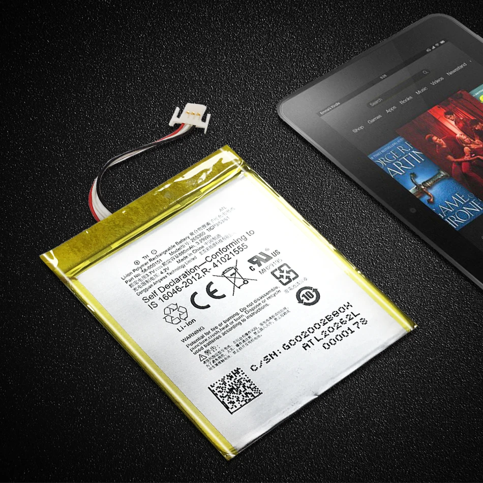 Аккумулятор на 890 мА · ч для Amazon Kindle 4 5 6 D01100 515 1058 01 фотоаккумулятор|Аккумуляторы